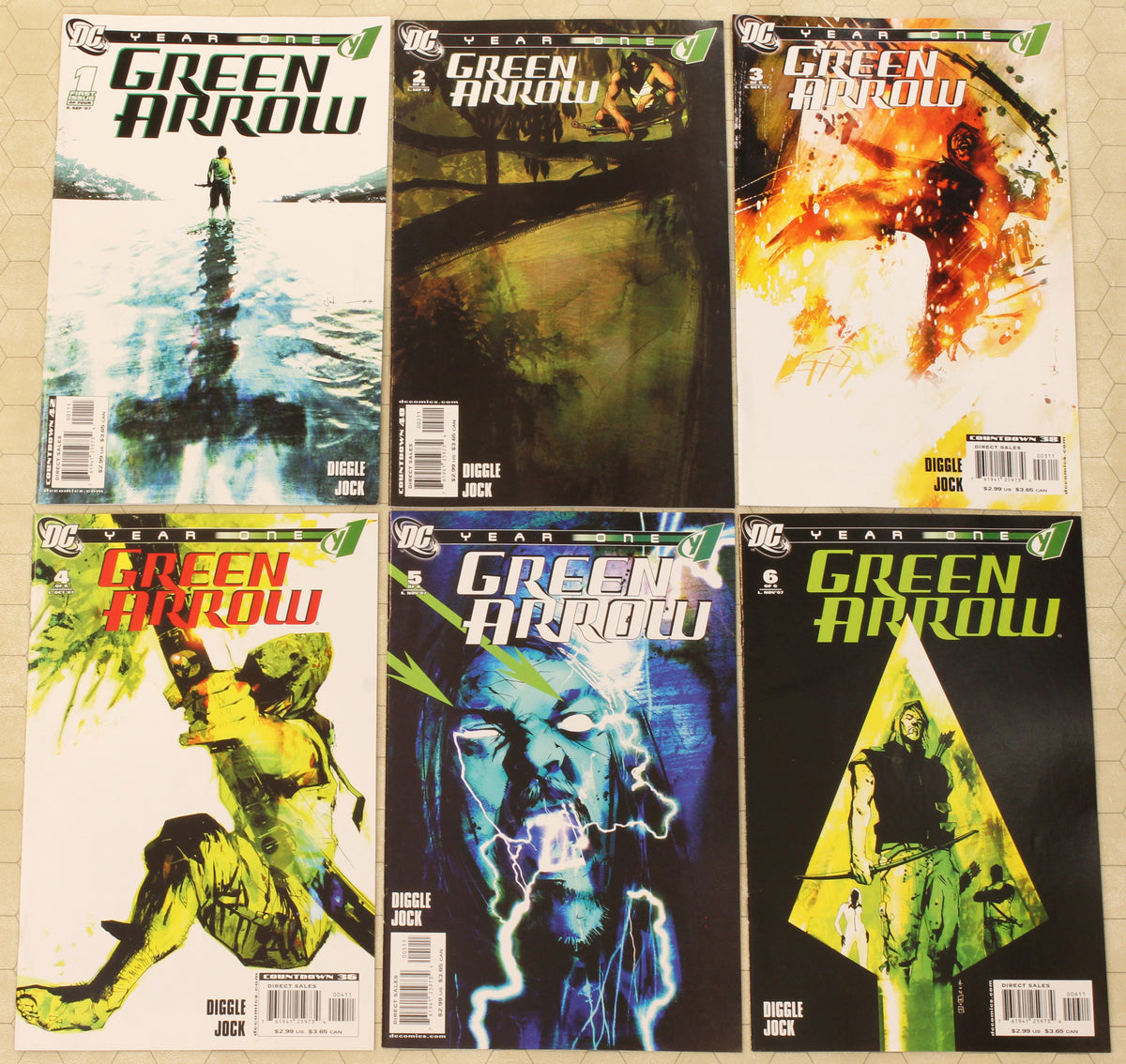 GREEN ARROW YEAR ONE #1 (2007) COMPLETE set (DC Comics lot
