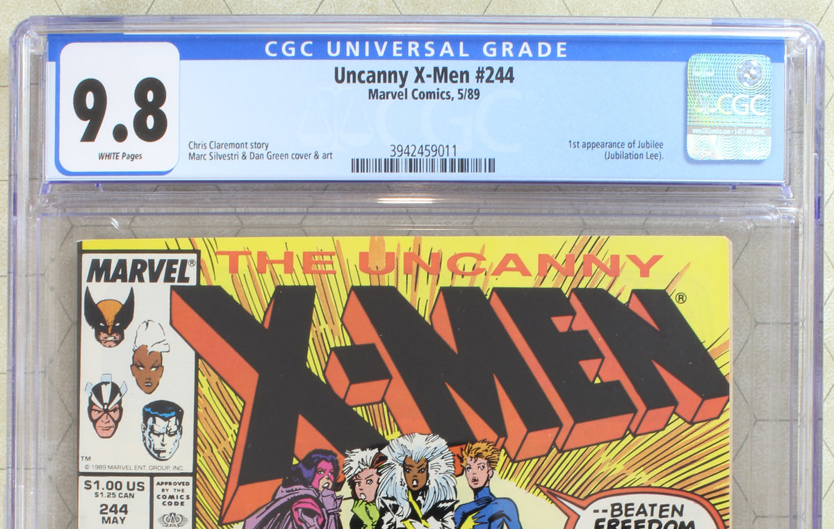 アメコミ Uncanny X-Men 244 1989 マーベル Jubilee Uncanny X-Men #244 1st appearance of Jubilee!! VF Marvel