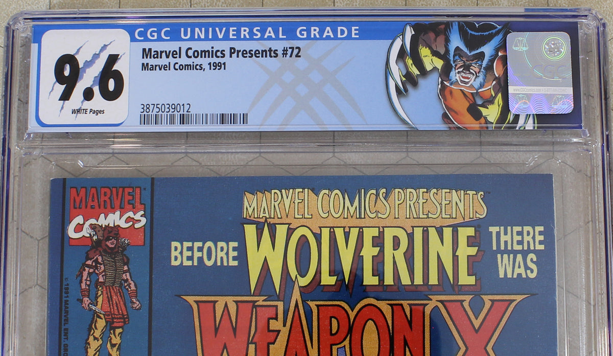 MARVEL COMICS PRESENTS #72 CGC 9.6 Weapon X Special CGC Wolverine