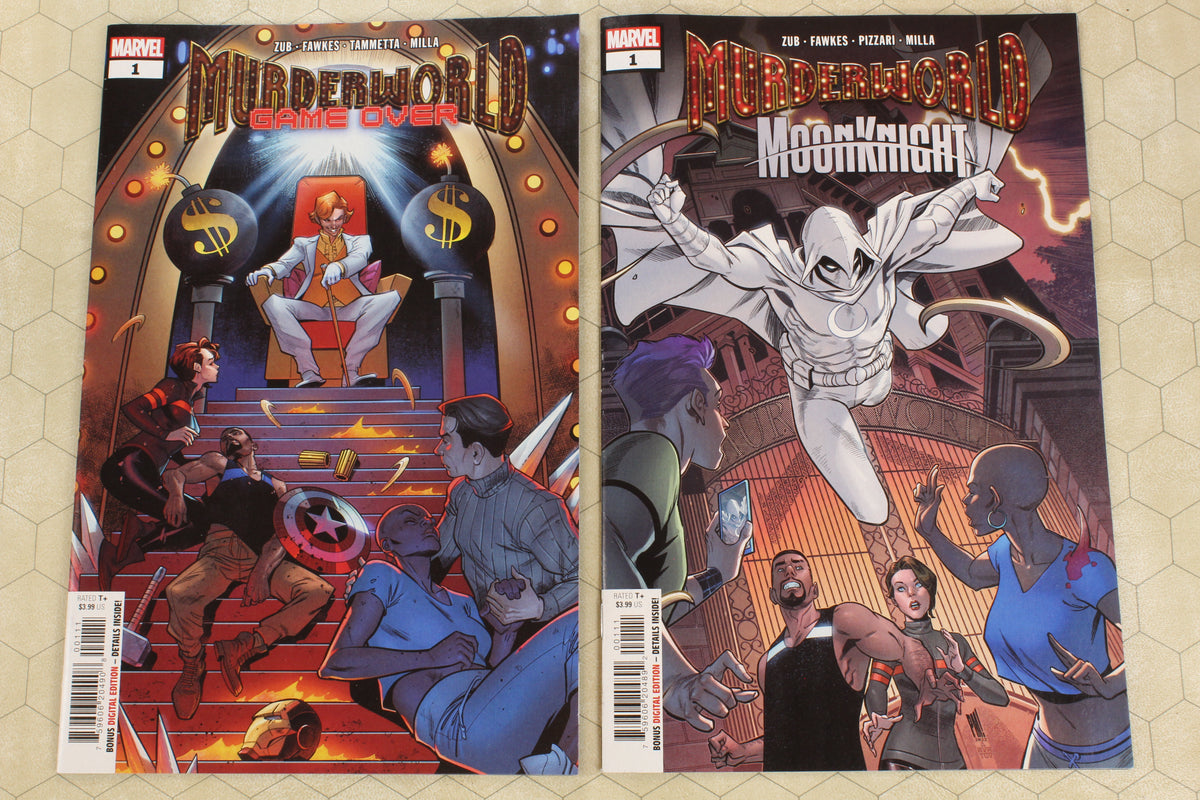MURDERWORLD Set - AVENGERS, GAME OVER, SPIDER-MAN, WOLV
