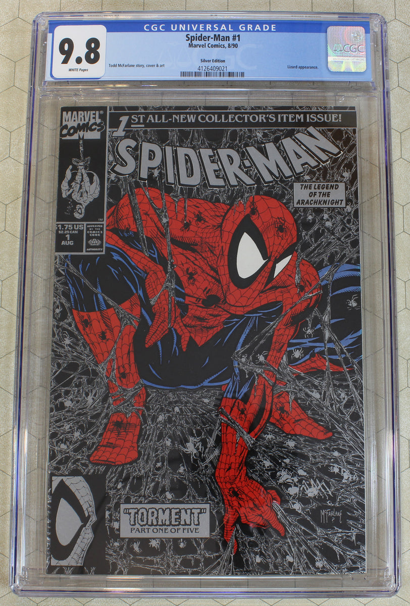 SPIDER-MAN #1 CGC 9.8 (1990) Silver Edition ! McFarlane