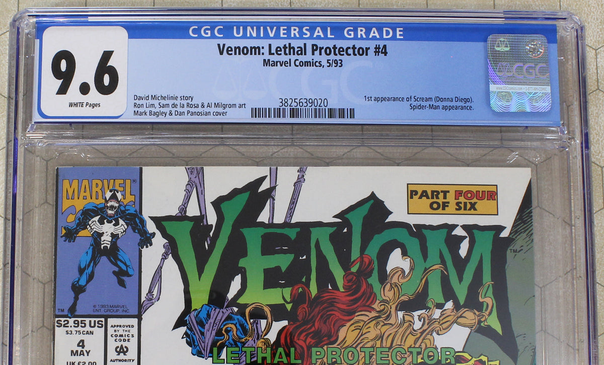 Venom Lethal Protector #4 CGC 9.6 1993 Marvel MCU Carnage store 1st Scream Donna Diego