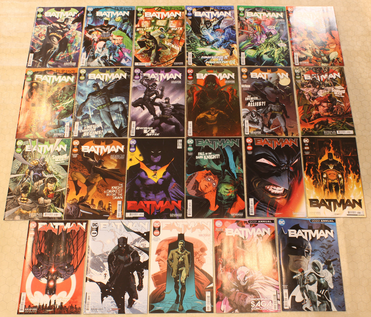 BATMAN #111 - 131 (2021), ANNUAL 2022 vol.3 Set NM- (DC Comics lot BATMAN #111 - 131 (2021), ANNUAL 2022 vol.3 Set NM- (DC Comics lot