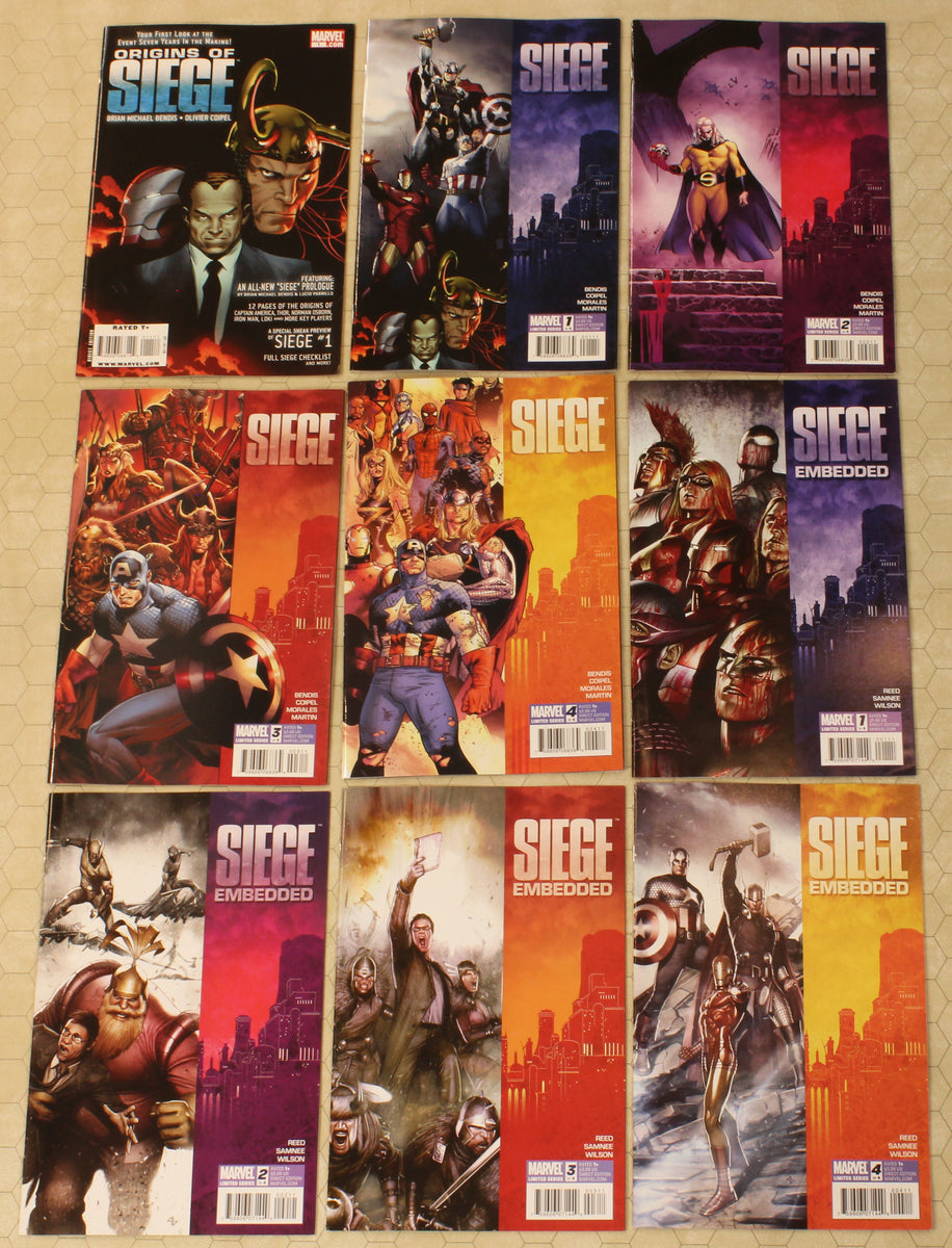 SIEGE multi-title SET (2010) vol.1 #1-4, ORIGINS OF, EMBEDDED #1-4
