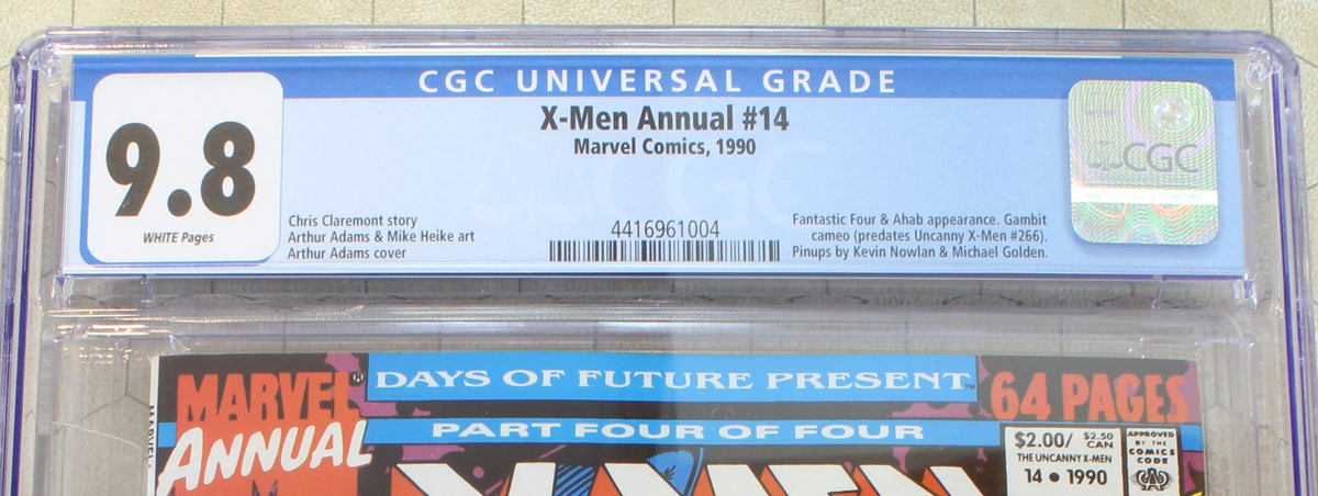 X-MEN annual #14 CGC 9.8 (1990) GAMBIT cameo! (Marvel Comics
