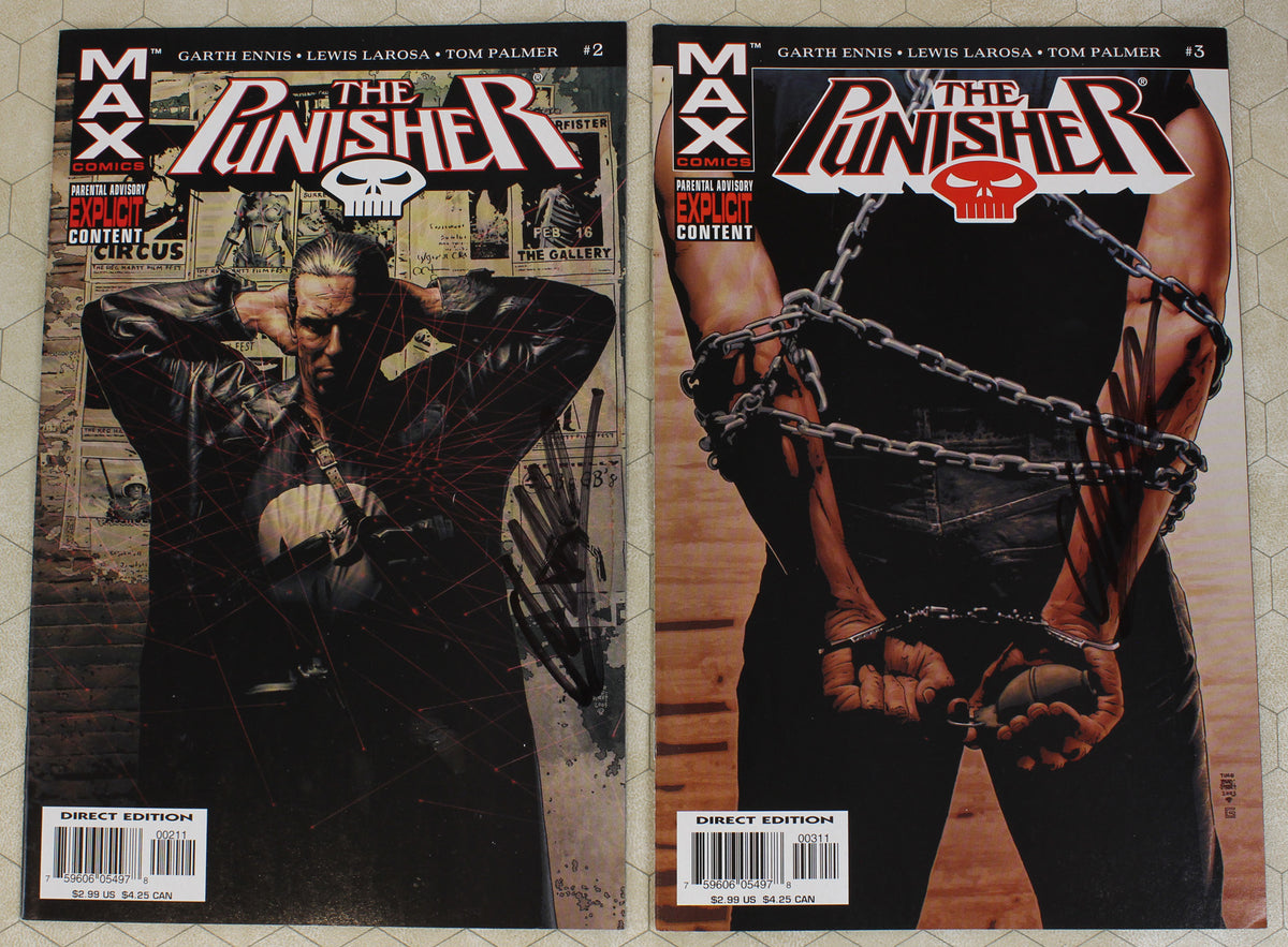 (Marvel　#1　MAX　Set　#1-3　NM　ENNIS　signed　by　(2004)　Comic　38　PUNISHER　–　vol.7　Fever