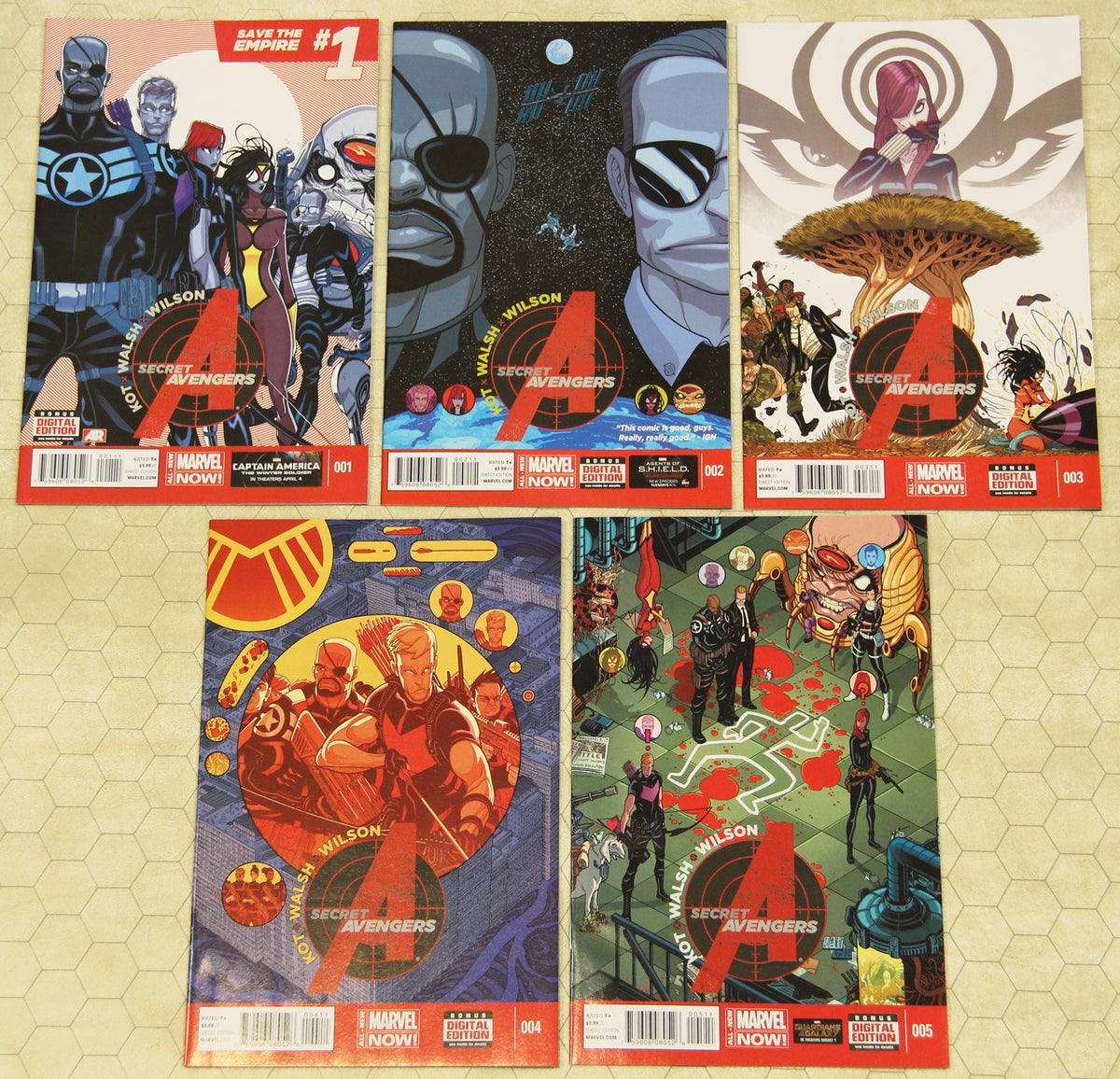 SECRET AVENGERS Set #1 - 5 vol 3 (2014) NM (Marvel Comics lot
