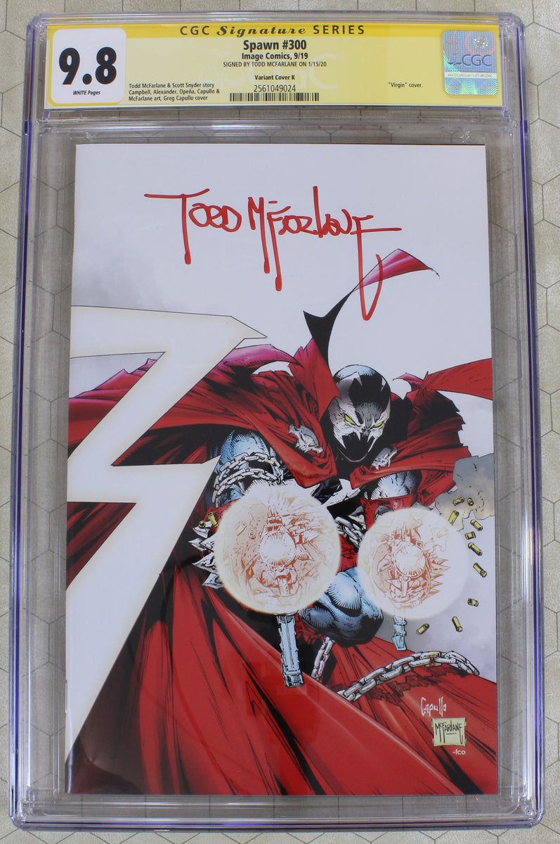 SPAWN #300 CGC 9.8 (2019) VARIANT Cover, Todd MCFARLANE signature