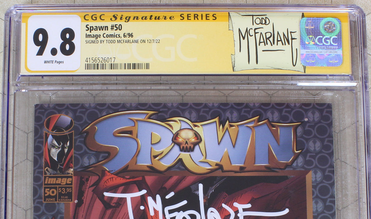SPAWN #50 CGC 9.8 (1996) Todd MCFARLANE signature (Image Comics