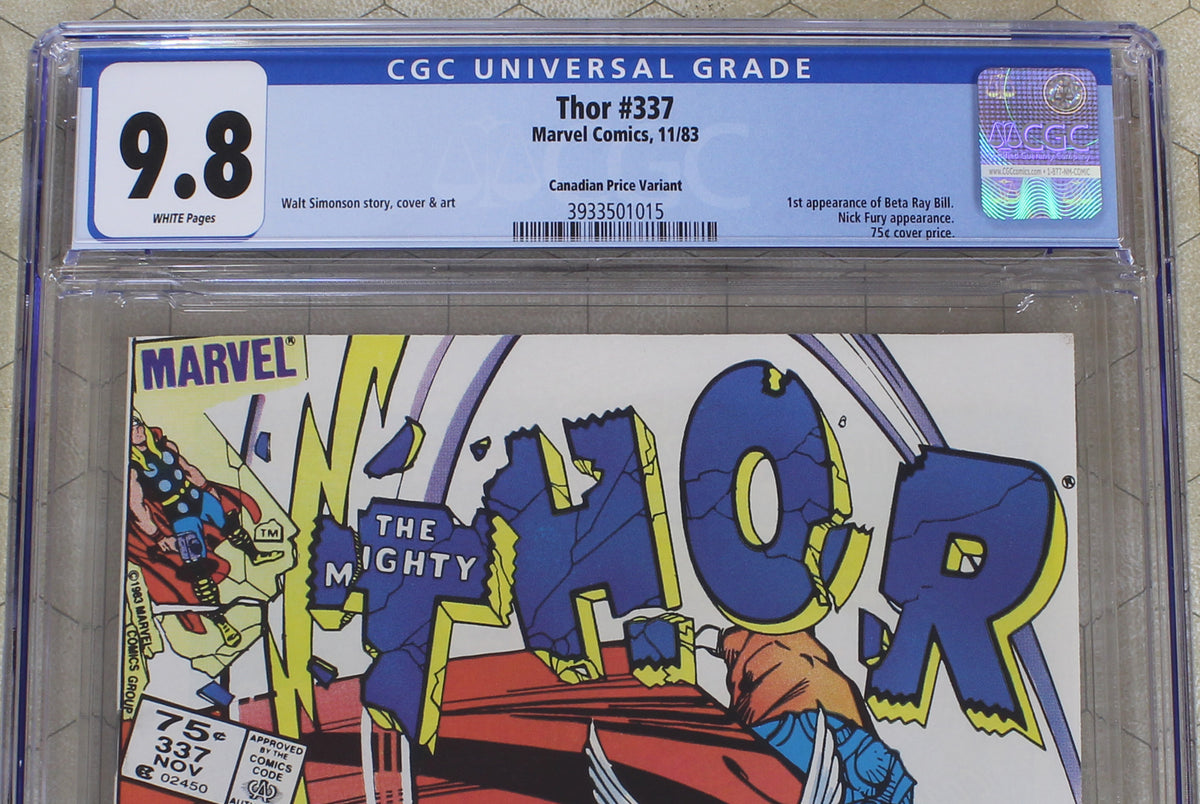 Thor shops 337 CGC 9.0 Key 1st Beta Ray Bill! Copper Age Marvel Comics