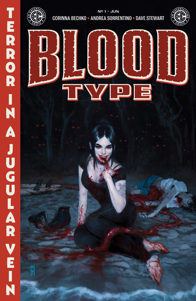 OUT OF THE PAGES OF EPITAPHS FROM THE ABYSS its EC BLOOD TYPE #1. Available June 11 at COMIC FEVER!