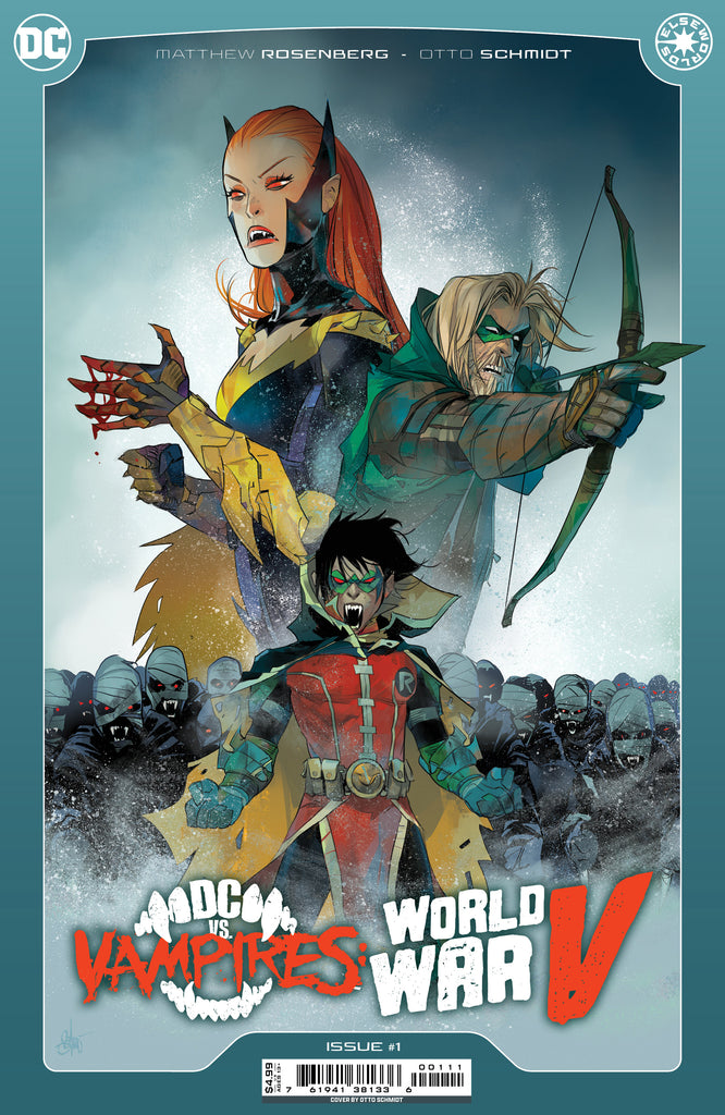 THE SMASH-HIT SERIES RETURNS in DC VS VAMPIRES WORLD WAR V #1. Available August 14 at COMIC FEVER