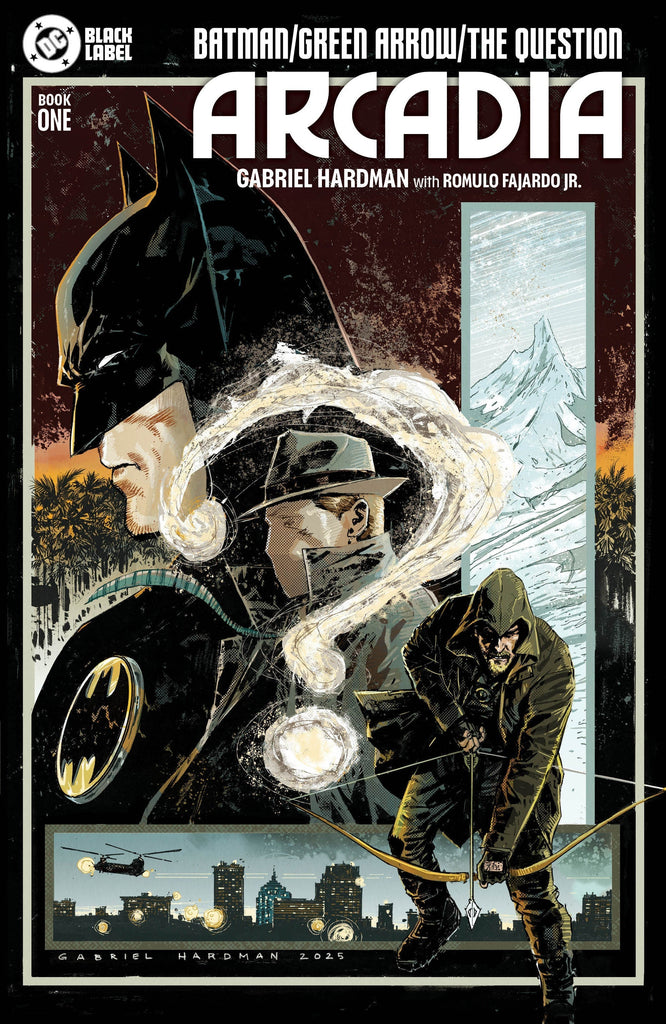 What questions will be asked in BATMAN GREEN ARROW THE QUESTION ARCADIA #1?  Available November 26 at COMIC FEVER!