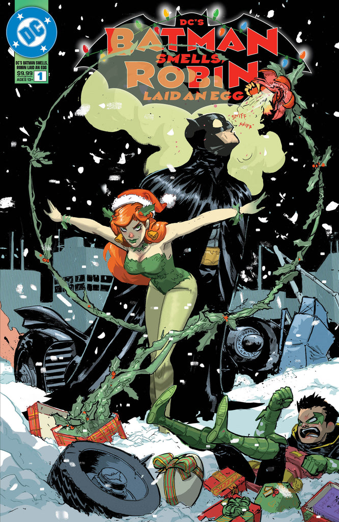 More Jingle bells, Batman smells, Robin laid an egg, the Batmobile lost a wheel... and you know the rest in DCS BATMAN SMELLS ROBIN LAID AN EGG #1. Available December 4 at COMIC FEVER!