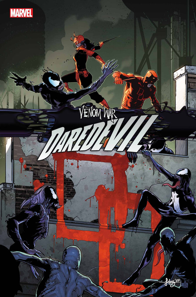 Two Daredevils must rise up to stand as the last line of defense in VENOM WAR DAREDEVIL #1! Available September 25 at COMIC FEVER