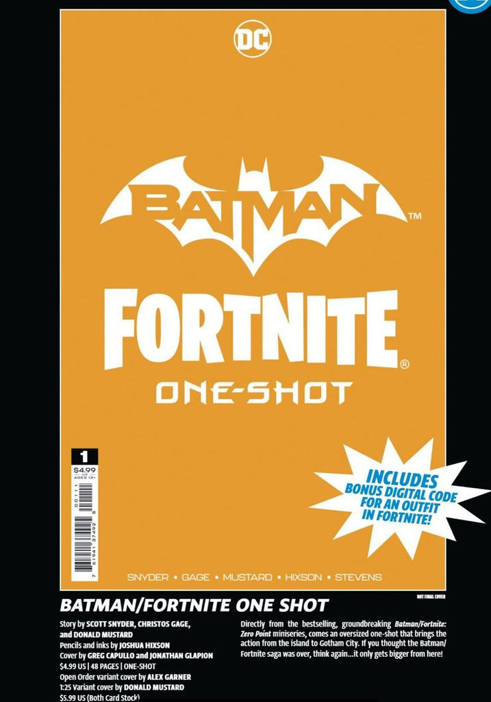 Batman/Fortnite Comic One-Shot Revealed By DC, New Costume Teased Pre-order Now