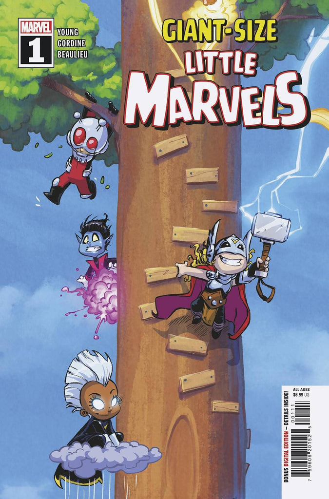 Pint-sized versions of your favorite heroes and villains of the Marvel Universe find themselves in GIANT SIZE LITTLE MARVELS #1