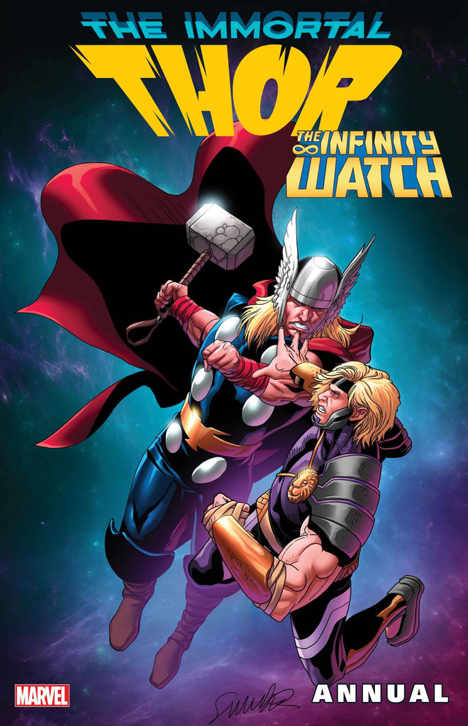 Continue the journey of the Death Stone Bearer and the scar it will leave on the universe in IMMORTAL THOR ANNUAL #1