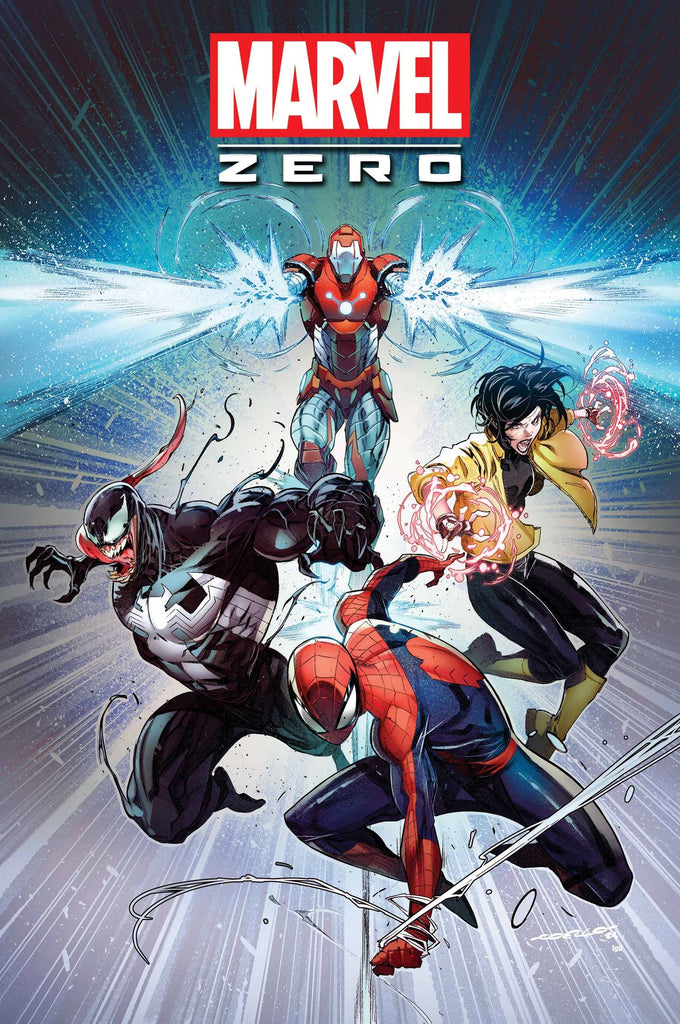 A deluxe edition collecting Marvel's GOLD 2024 FREE COMIC BOOK DAY titles in MARVEL ZERO #1!  July 24 at COMIC FEVER!!