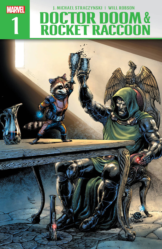 What awaits Rocket in Latveria? Find out in DOCTOR DOOM & ROCKET RACCOON #1! Available January 22 at COMIC FEVER!