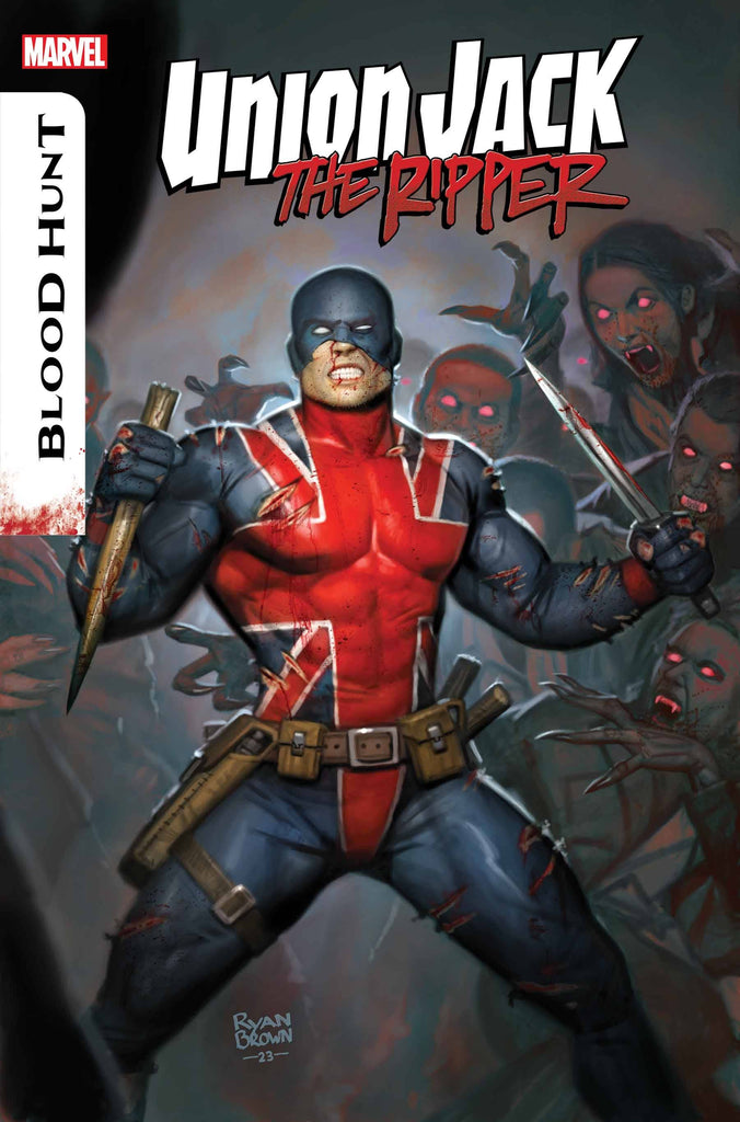 UNION JACK RIPPER BLOOD HUNT #1 in one lone man has made it his mission to protect Earth on MAY 22 at COMIC FEVER