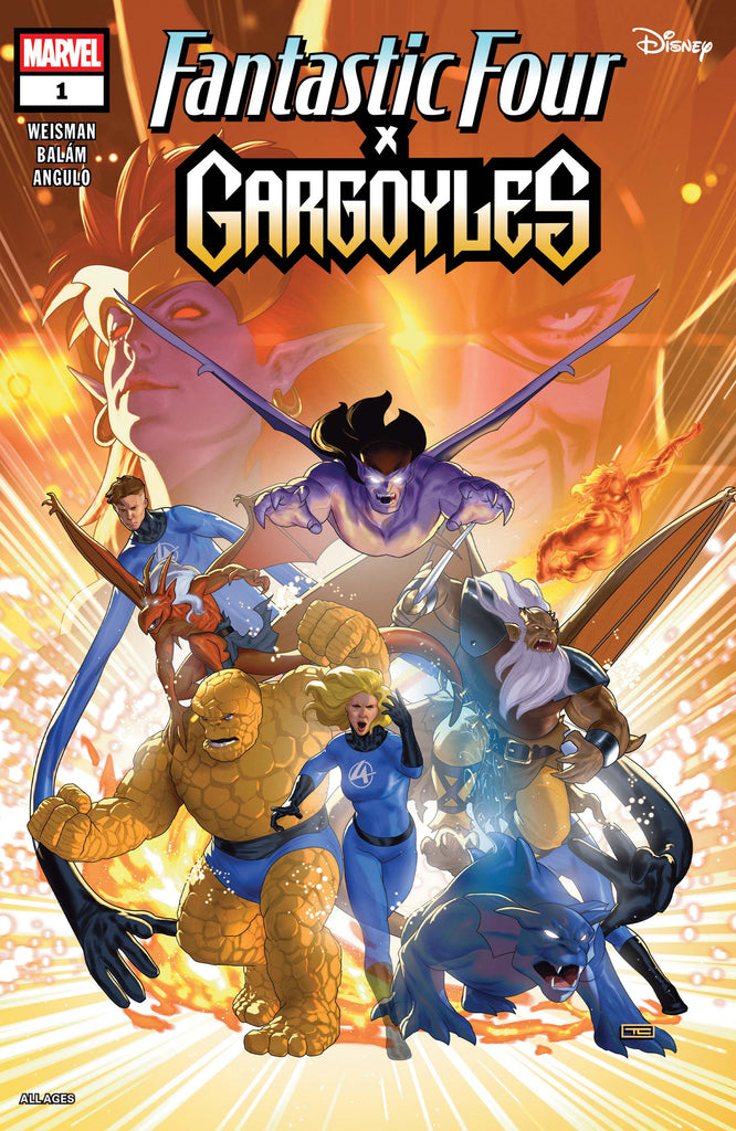 MARVEL'S FIRST FAMILY UNITES WITH THE MANHATTAN CLAN IN FANTASTIC FOUR/GARGOYLES #1! Available October 15 at COMIC FEVER!