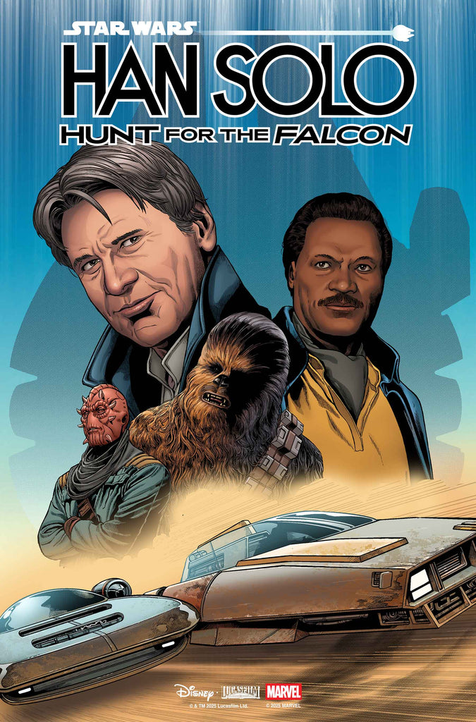 Solve the mystery of the theft of the Galaxy's fastest ship in Star Wars: Han Solo - Hunt for the Falcon #1! Available September 3 at COMIC FEVER!