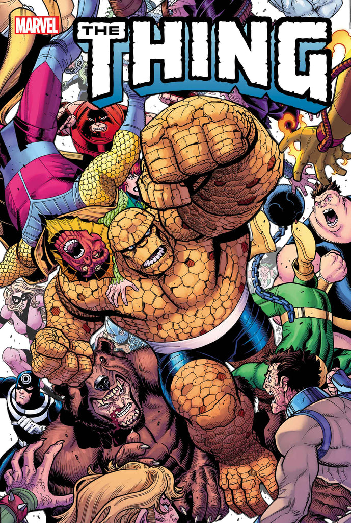 THE THING CLOBBERS THE MARVEL UNIVERSE in THE THING #1!! Available March 5 at COMIC FEVER!
