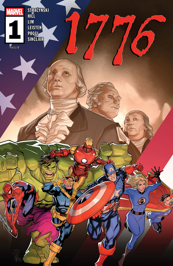 CAPTAIN AMERICA and his formidable squad of Marvel heroes leap into action in 1776 (2025) #1! Available November 12 at COMIC FEVER!