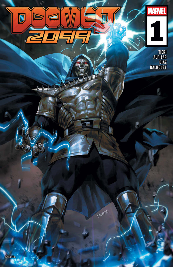 The Future is Doomed, and not just now but in DOOMED 2099 #1 ! Available August 27 at COMIC FEVER!