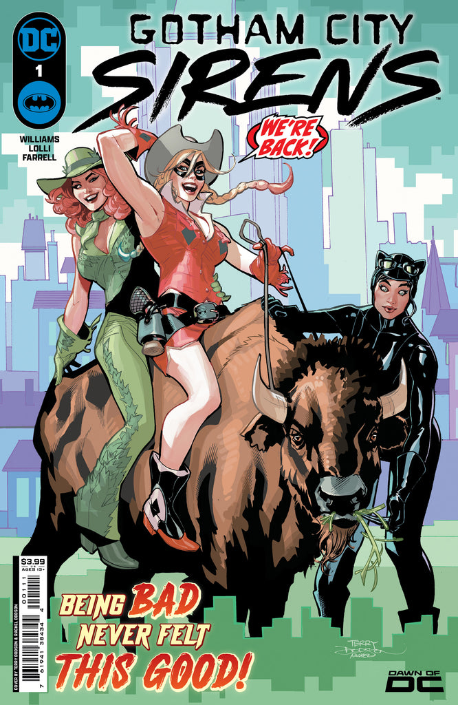 If you're not chanting HOT TUBS and HEADSHOTS and HOTTIES, oh my! by the end of this four-week-long series, you're doing it wrong! GOTHAM CITY SIRENS #1 hits August 7 at COMIC FEVER