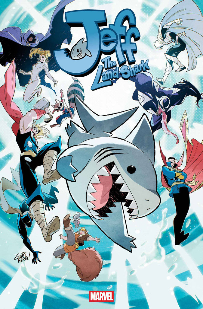 Hot off his star-making appearance in MARVEL RIVALS, everyone's favorite walking fish boy is back in JEFF THE LANDSHARK #1! Available June 18 at COMIC FEVER!
