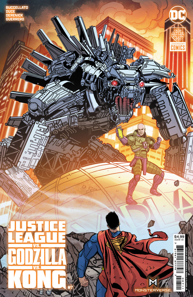 Two worlds face annihilation in an all-out war between the DCU and Legendary's MonsterVerse in JUSTICE LEAGUE VS GODZILLA VS KONG #7