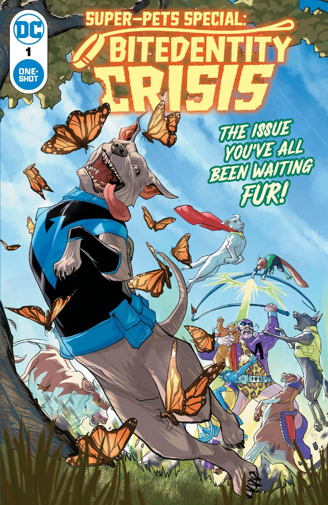 SUPER-PETS SPECIAL: BITEDENTITY CRISIS #1 is unleashed and running your way July 31 at COMIC FEVER