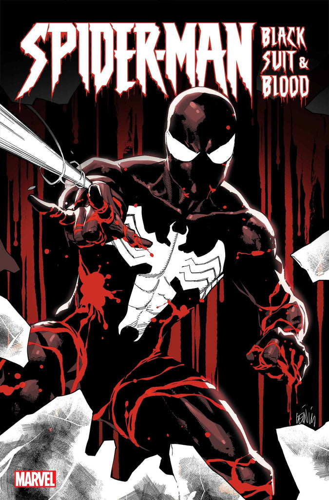 SPIDER-MAN BLACK SUIT AND BLOOD #1 celebrates the 40th Anniversary of Spider-Man's iconic black costume. August 7 at COMIC FEVER