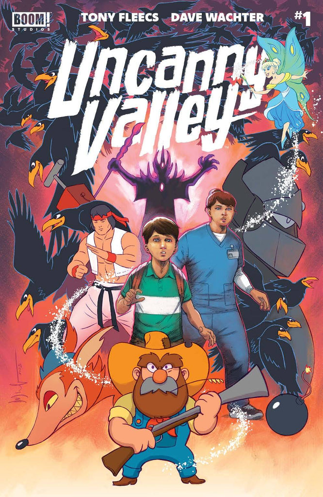 12 year old Oliver's cartoonish powers and family mystery are explored in UNCANNY VALLEY #1  on April 10 at COMIC FEVER
