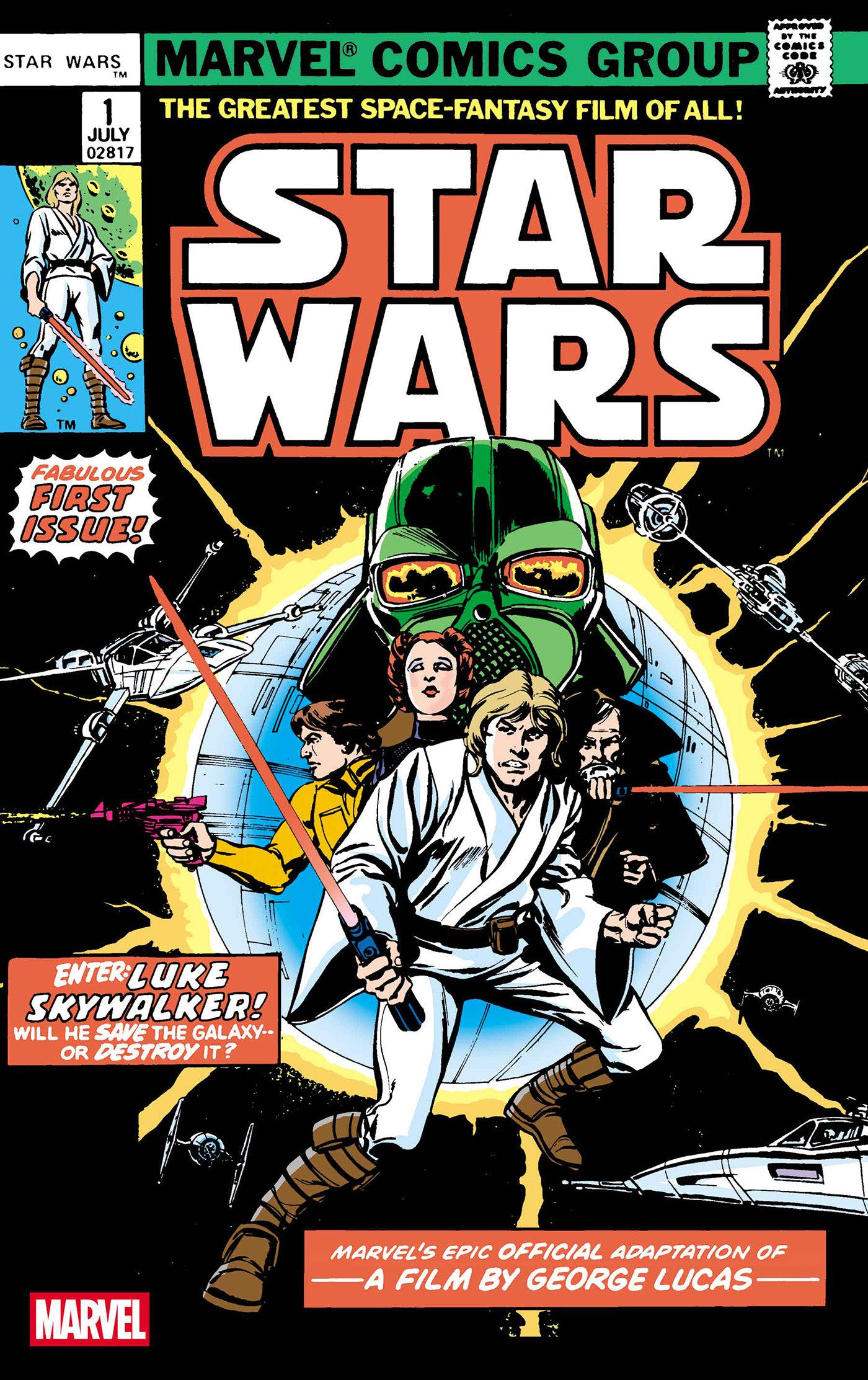 洋書 Star Wars No.1 (1977) Marvel Comics Star Wars 1977 #1 Facsimile Edition Foil Variant [New