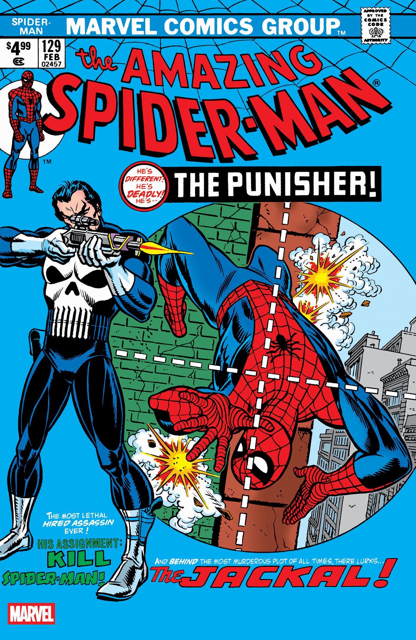 Amazing Spider-Man #129 Facsimile Edition Blue Foil Variant [New