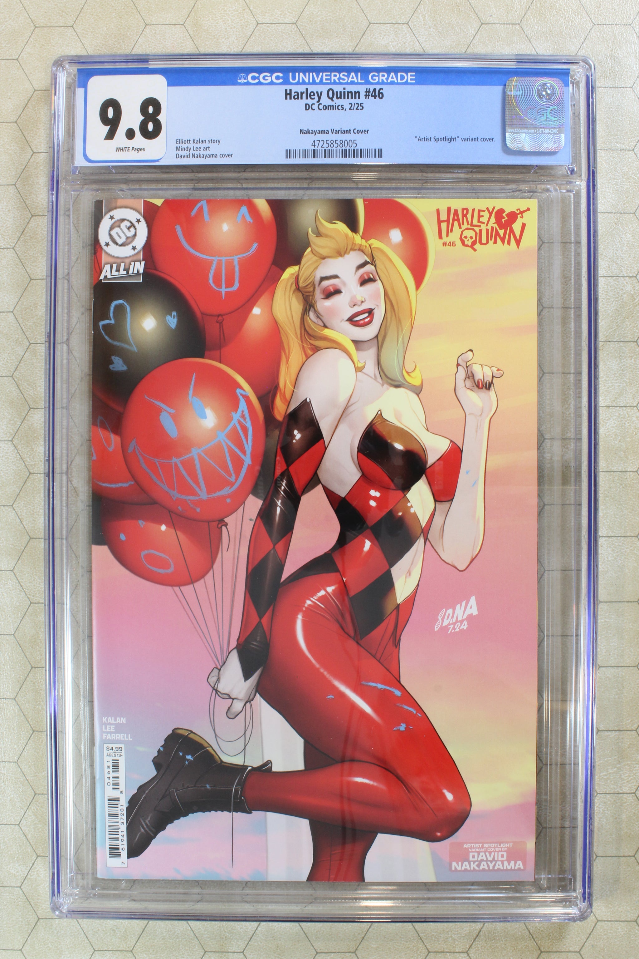 HARLEY QUINN #46 CGC 9.8 (2025) vol.4 Nakayama variant (DC Comics