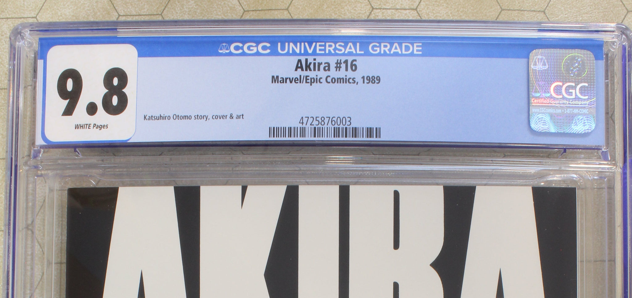 AKIRA #16 CGC 9.8 (1989) (Marvel Epic Comics) Movie adaptation