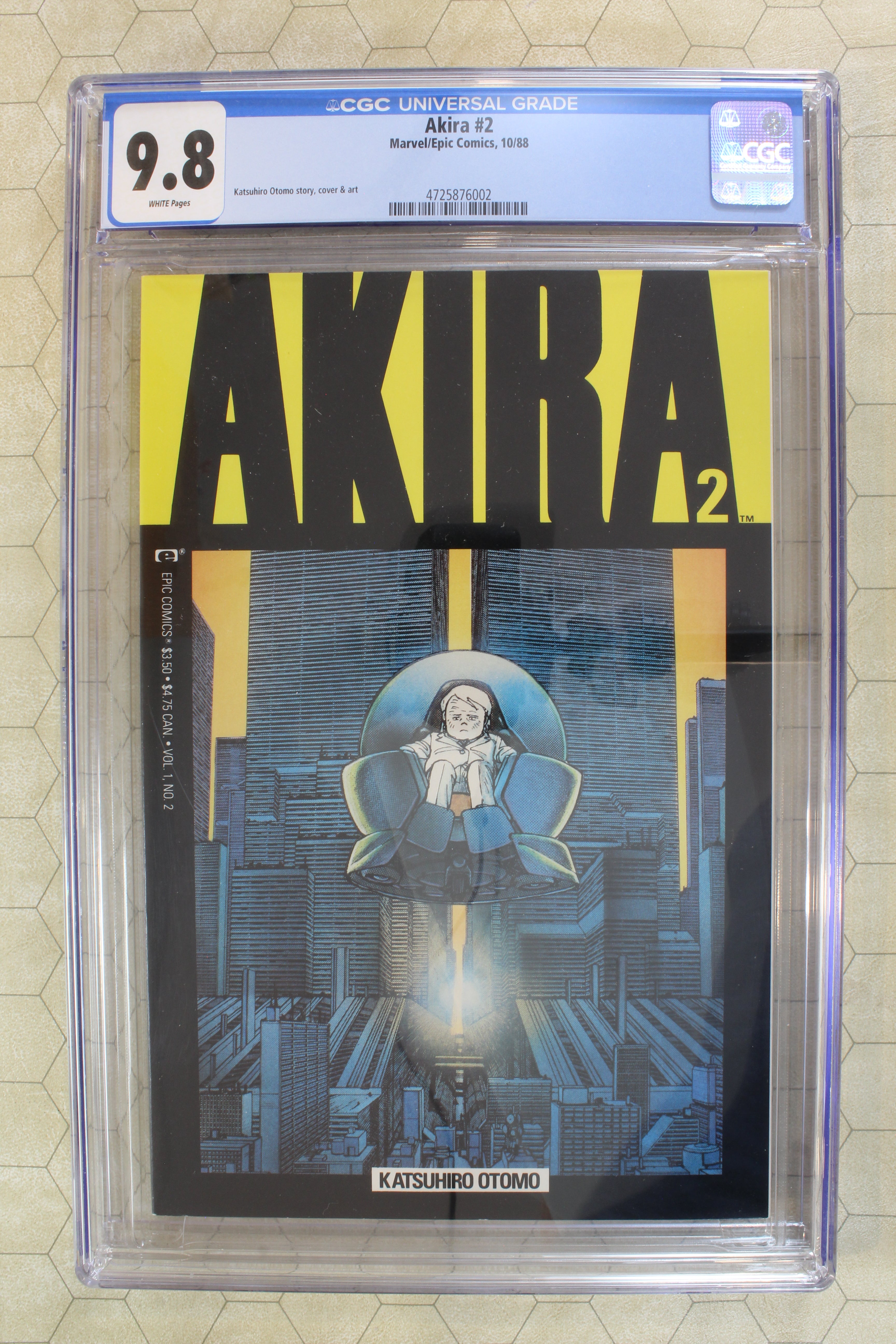 AKIRA #2 CGC 9.8 (1988) (Marvel Epic Comics) Movie adaptation