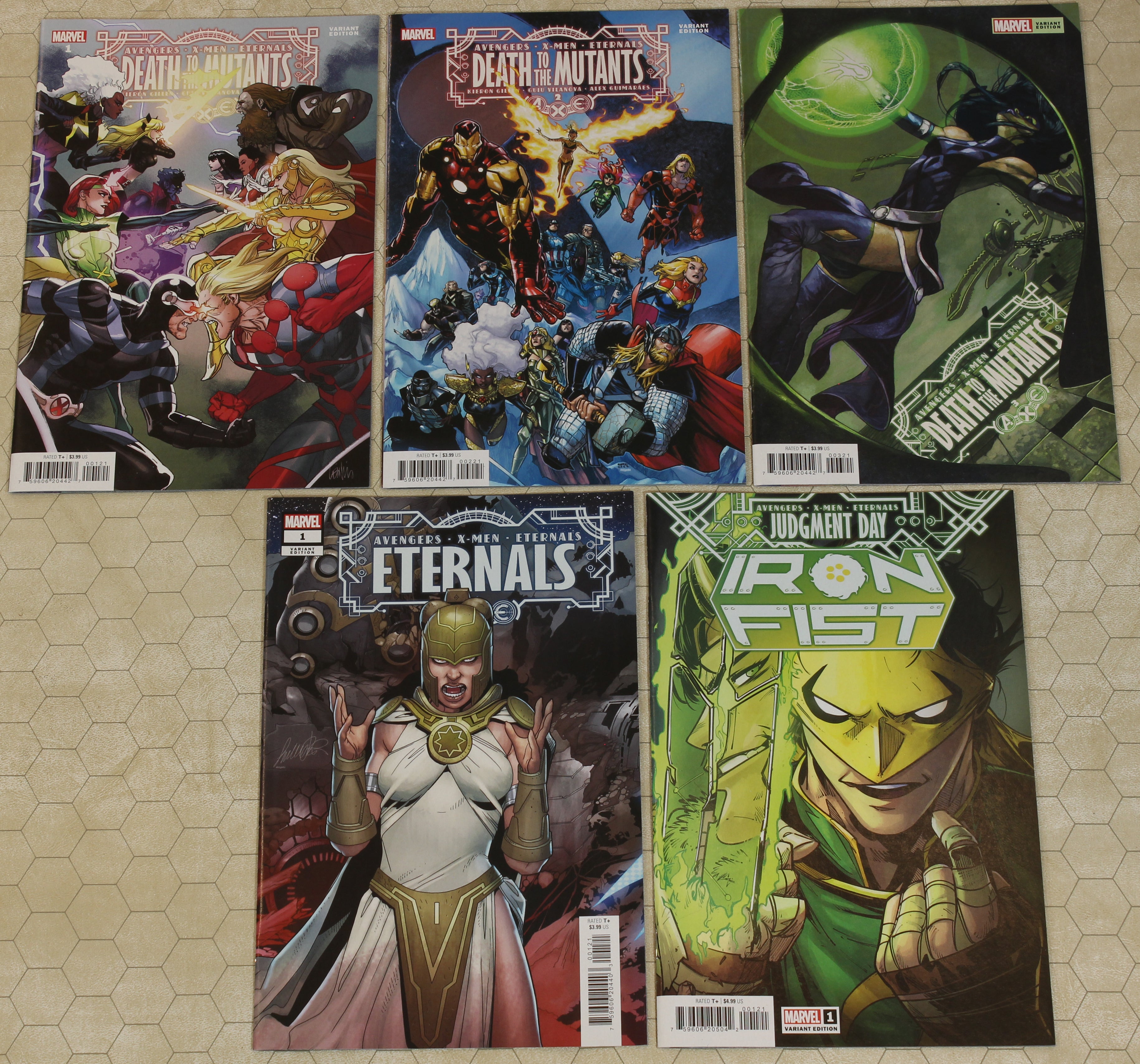 A.X.E. Set #2 ETERNALS, IRON FIST, DEATH TO MUTANTS #1 - 3 