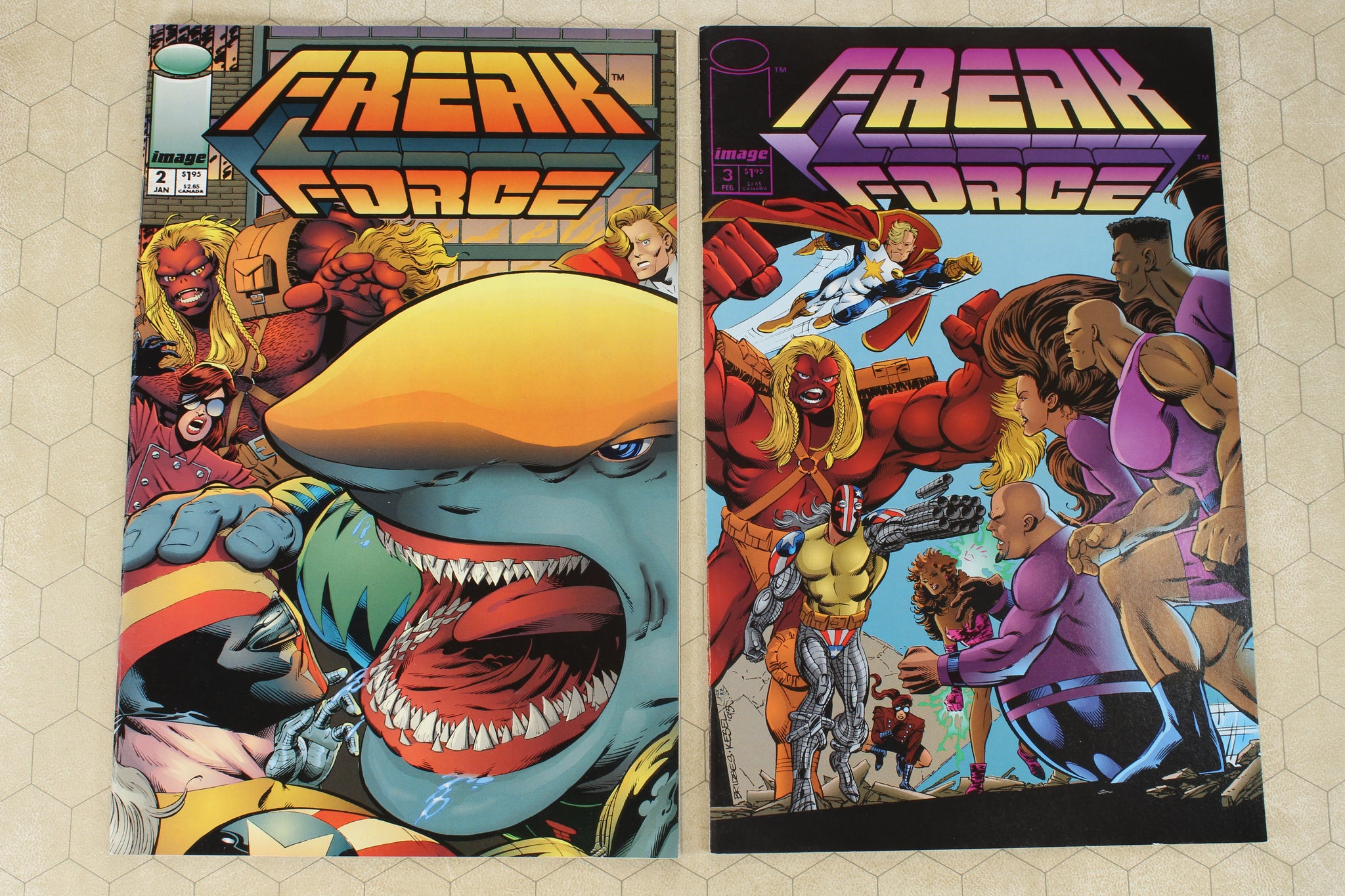 FREAK FORCE #1 - 18 (1993) COMPLETE Set NM (IMAGE Comics lot