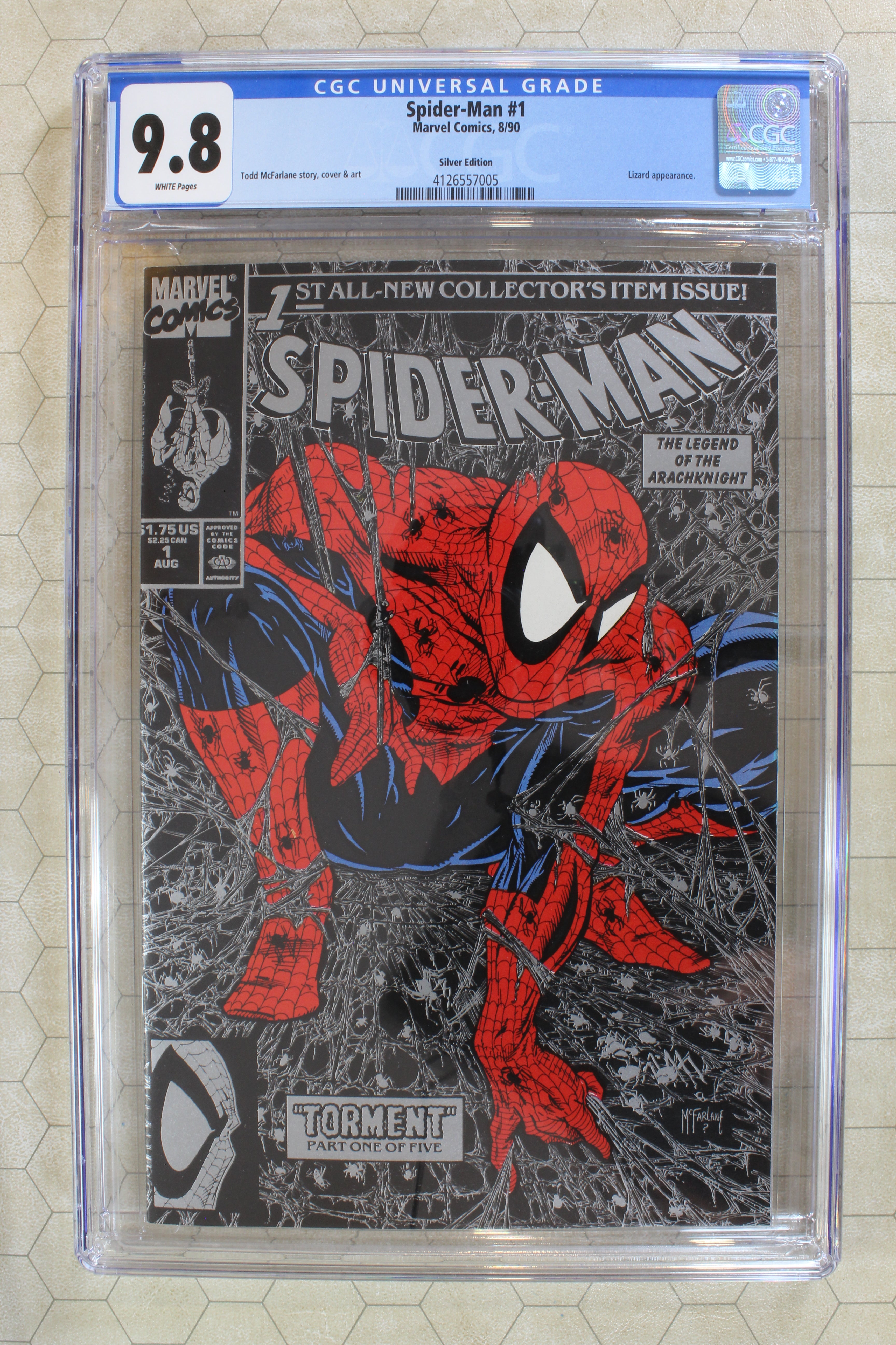SPIDER-MAN #1 CGC 9.8 Silver ed. (1990) (Marvel Comics) Todd
