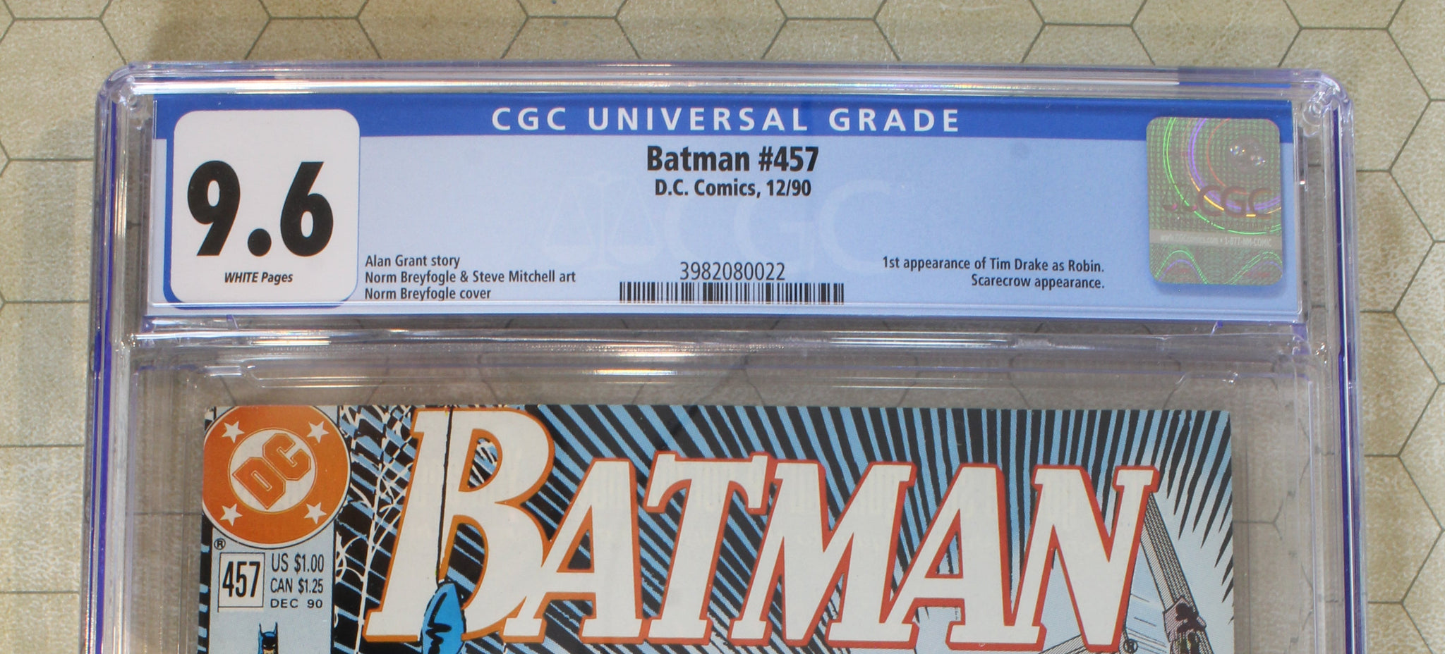 BATMAN #457 CGC 9.6 (1990) 1st app TIM DRAKE as ROBIN (DC Comics