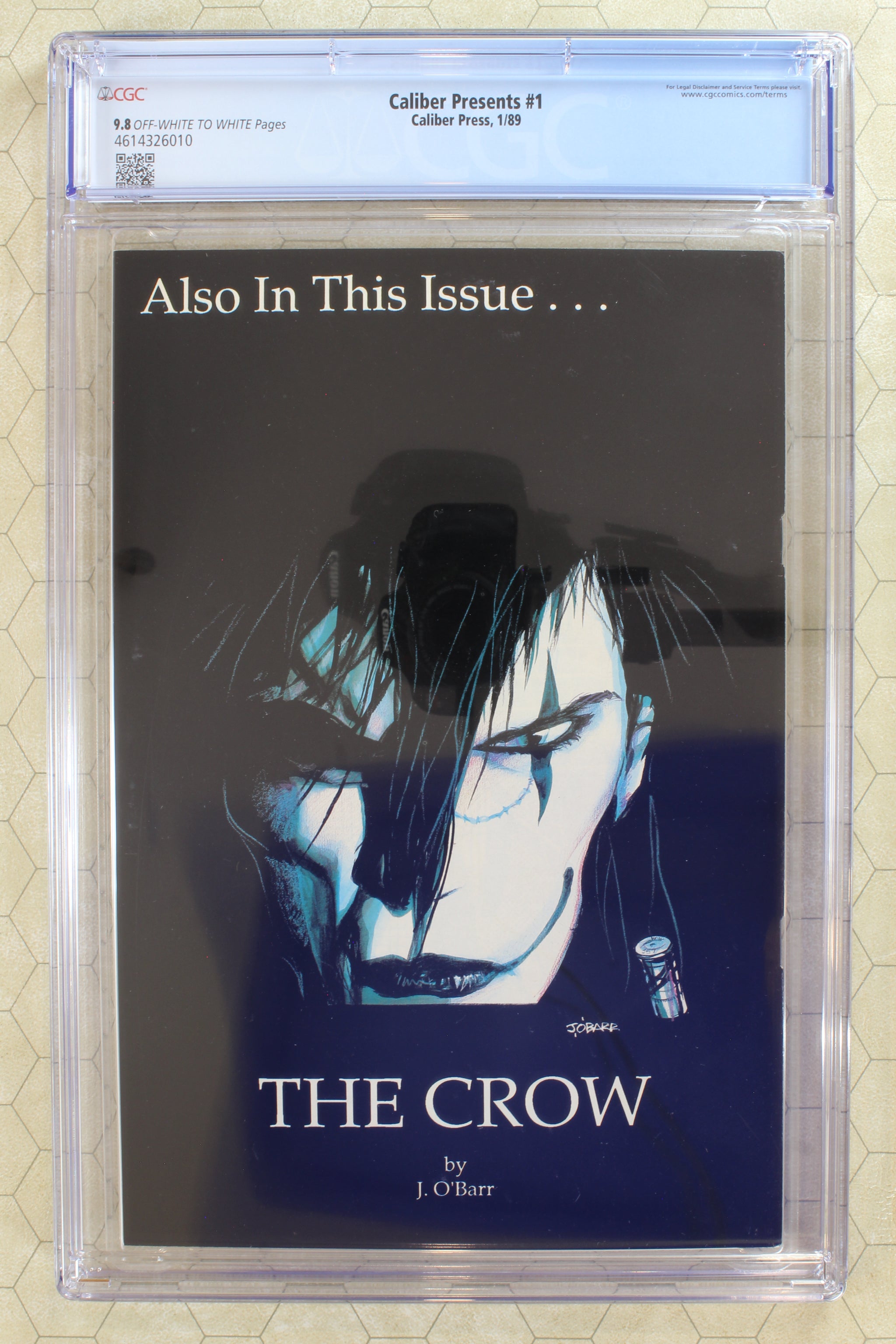 CALIBER PRESENTS #1 CGC 9.8 (1989) First appearance THE CROW