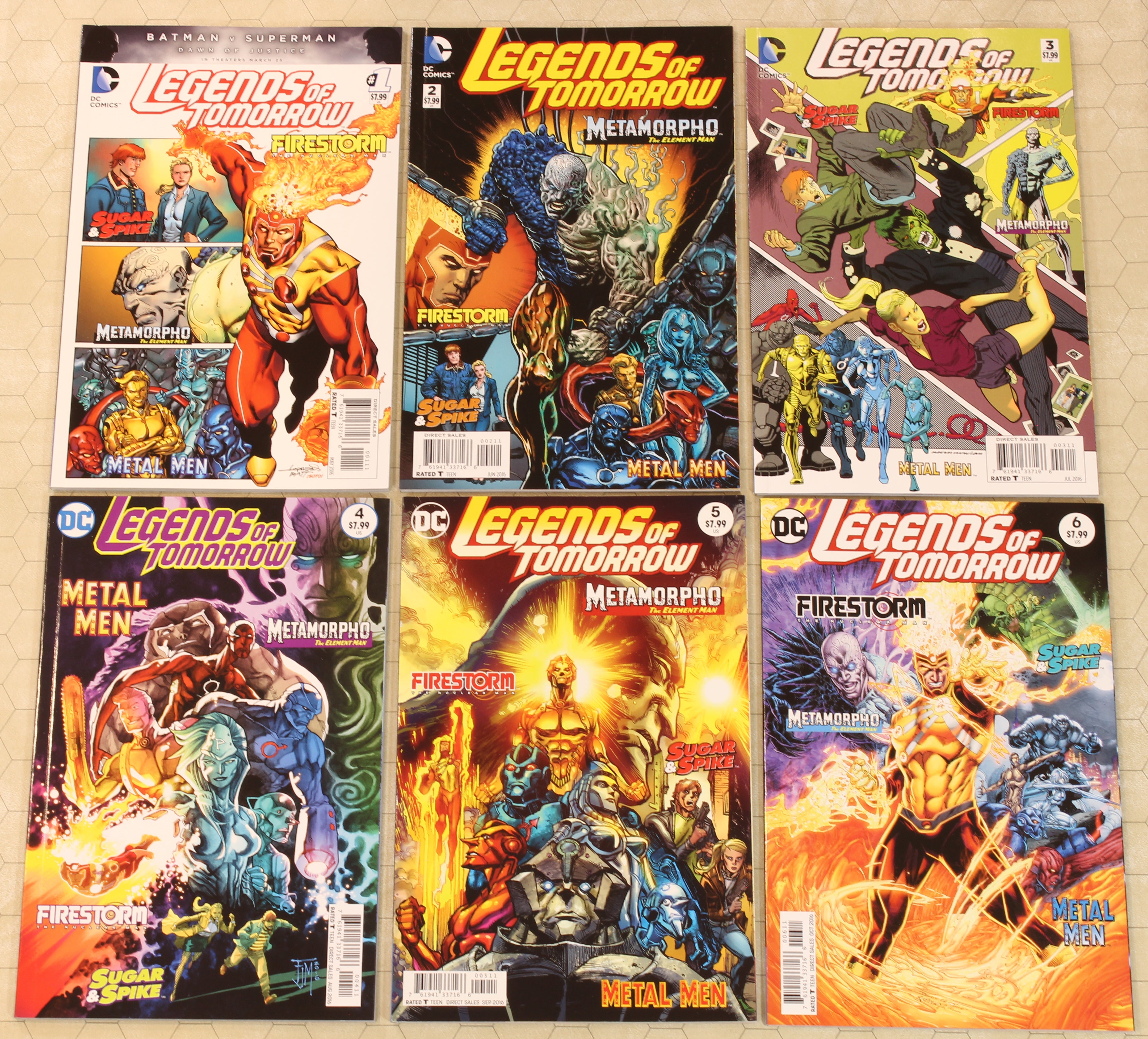 LEGENDS OF TOMORROW #1 - 6 (2016) COMPLETE SET (DC Comics lot