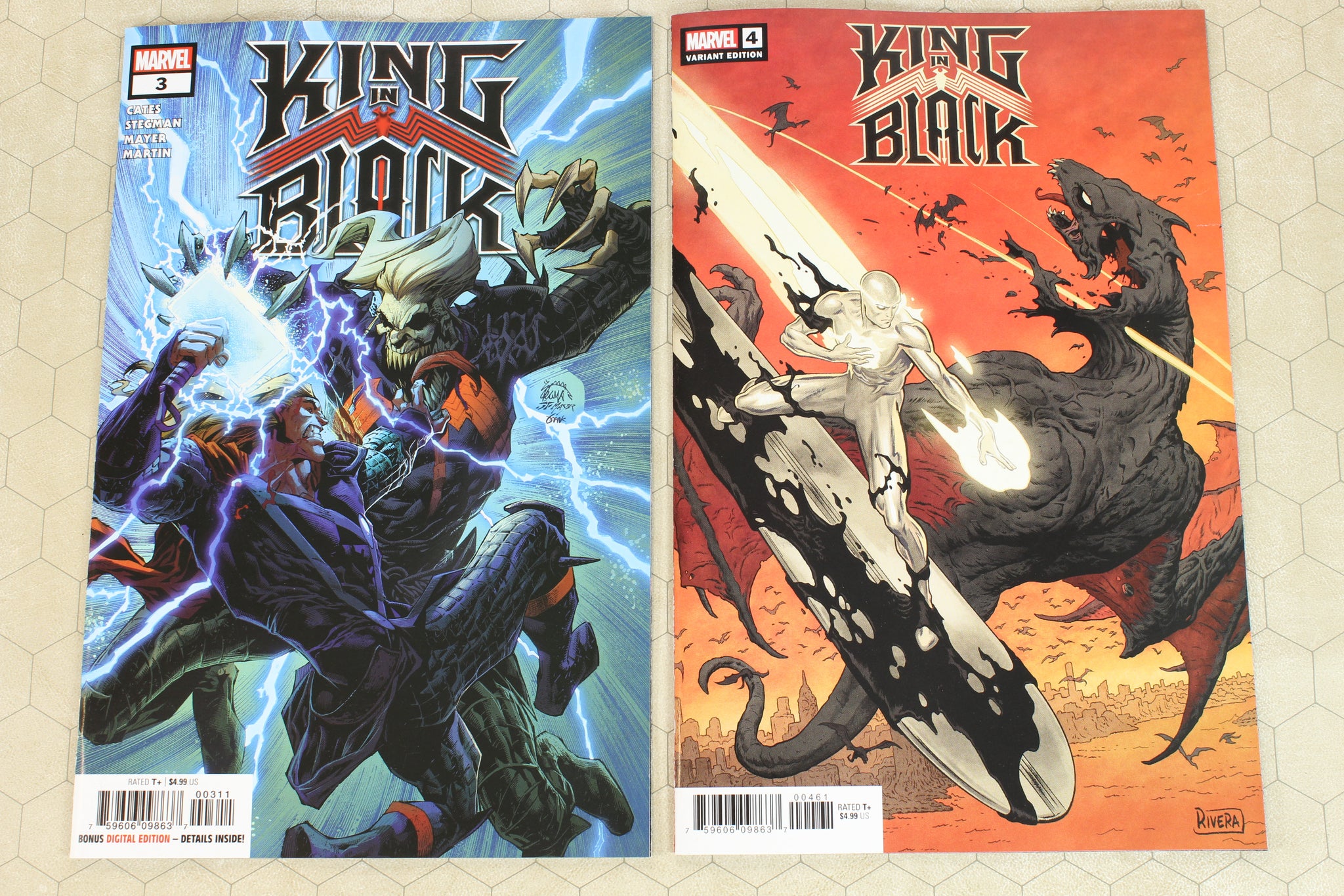 KING IN BLACK #1 - 4 (2020) #1E, 4F variant cover Set NM (Marvel