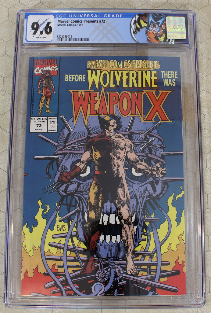 MARVEL COMICS PRESENTS #72 CGC 9.6 Weapon X Special CGC Wolverine