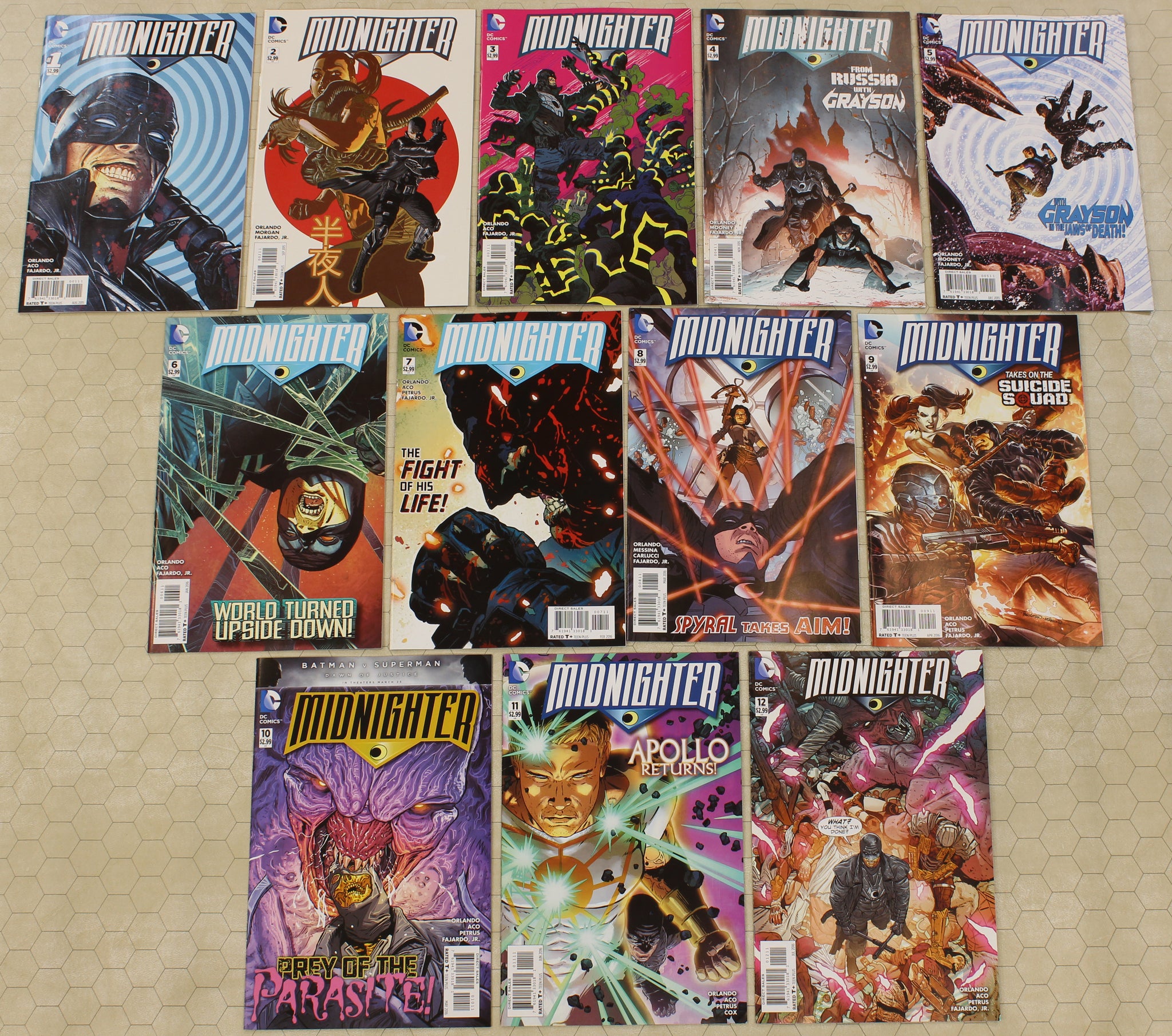 MIDNIGHTER #1 - 12 (2015) vol.2 Complete Set NM (DC Comics lot